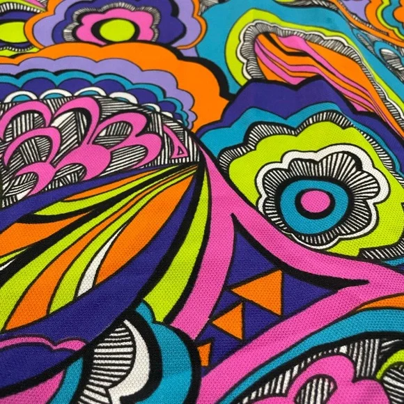 Vintage Oleg Cassini Psychedelic Maxi Dress | Late 1960s–Early 1970s XS - Picture 13 of 13